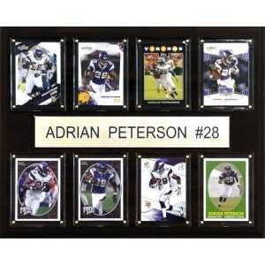  Minnesota Vikings Adrian Peterson 12x15 8 Card Plaque 