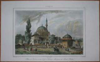 1840 print PIYALE PASHA MOSQUE, ISTANBUL (#47)  