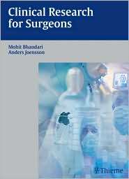Clinical Research for Surgeons, (3131439319), Mohit Bhandari 