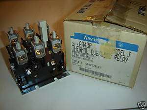 Westinghouse AA43P Thermal Overload Relay 3 Pole Size 4  