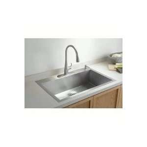  Kohler K 3821 4 Vault Large Single Kitchen Sink: Home 