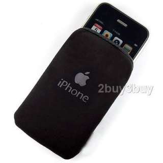Für Apple iPhone 4 iPod Nano Touch Edle Soft Tasche schwarz Case Etui 