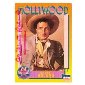   Roland Autographed/Hand Signed Hollywood Walk of Fame trading card