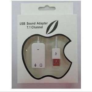 USB 2.0 Virtual 7.1 Channel Audio Sound Card Adapter 3d for Win7 Mac 