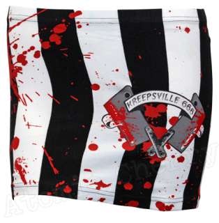   Cleaver Mini Skirt Rockabilly Punk Blood Horror Zombie Vampire  