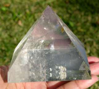 This gemstone pyramid is high quality. Very beautiful The Clear 