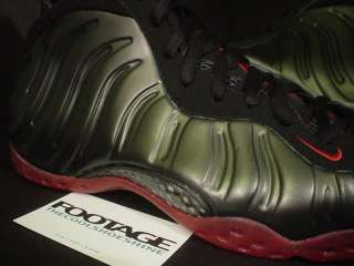 2010 Nike Air Foamposite ONE 1 PENNY BLACK VARSITY RED COUGH DROP DS 