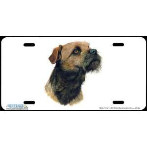 4252 Border Terrier Dog License Plate Car Auto Novelty Front Tag by 