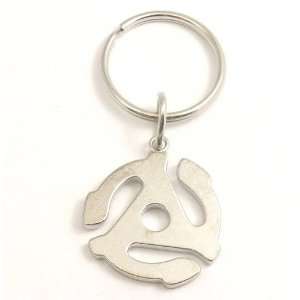  45 rpm Record Adapter Alloy Keychain Jewelry