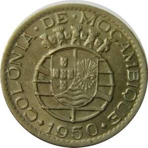 elf Mozambique Portuguese 1 Escudo 1950  