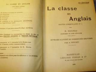 La Classe en Anglais Teaches English Very RARE 1929 HC  