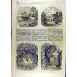 1869 Earl Derby Knowsley Lodge Park Liverpool Print 