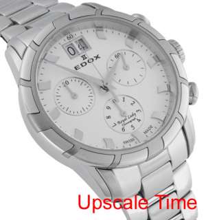 Edox Royale Chronograph Big Date Womens Luxury Watch 10019 3 AIN