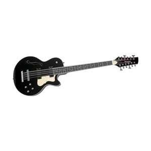 Waterstone Tom Petersson 12 String Bass Guitar (Black 