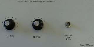 High Voltage Monitor Multiplexer for DVM  100th power scaling. 2039.