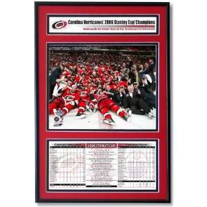 2006 Carolina Hurricanes Stanley Cup Champions FrameTeam Celebration