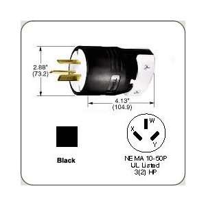  Hubbell HBL7513C NEMA 10 50P 125/250V, 50A Straight Blade 