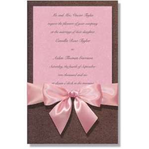  Elegant and Formal Invitations   Bronze Pink Pocket Invitation 
