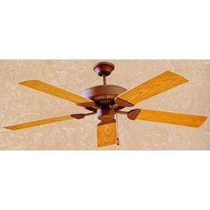  52 Inch Outdoor Patio Ceiling Fan Rust Brown: Home 