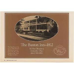    1980 The Buxton Inn Granville Ohio Print Ad (52408)