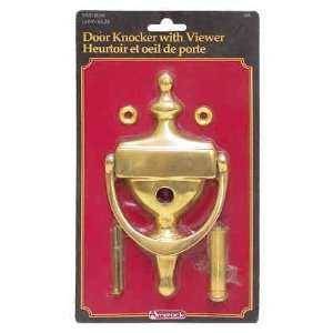   With Viewer Solid Polished Brass 6 1/2 AM 5409: Home Improvement