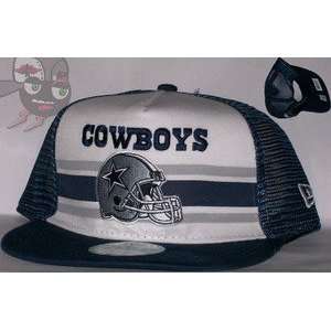  Dallas Cowboys Two Tone Mesh Trucker Snapback Hat Cap 