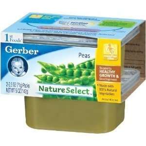 Gerber 1st Foods 2.5 Oz Peas Nature Select 12 Packs:  