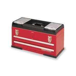 Westward 10J166 Tool Chest, 20 1/2 Wx8 5/8 Dx11 1/4 H, Red:  