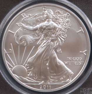 2011 W 25th Anniversary American Silver Eagle Dollar PCGS MS70 FIRST 