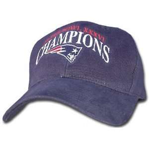   New England Patriots Super Bowl XXXVI Champions Cap: Sports & Outdoors