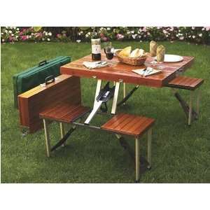  Tailgate Folding Wooden Picnic Table: Patio, Lawn & Garden