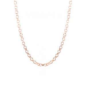 apop nyc Rosy 1mm 18k Rose Gold Vermeil Rolo Chain Necklace 18 inch
