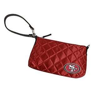  SAN FRANCISCO 49ERS QUILTED WRISTLET PURSE: Sports 