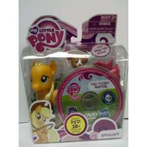   My Little Pony Basic Figure Applejack with Animal Friend: Toys & Games