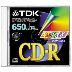   R74MGAX CD R, 74 Minute, 650 MB (Single with Jewel Case) Electronics