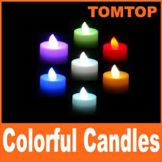 battery LED Change 7 Colors Candle every 2 second H1357  