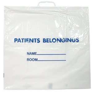 Patient Personal Belongings Bag   20 x 18.5 (+3.5)   White with 