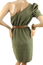 121AVENUE One Shoulder Seductive Dress Green Small NEW  