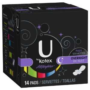  Kotex U Ultra Thn Ovnt Pad Wng Size 6X14