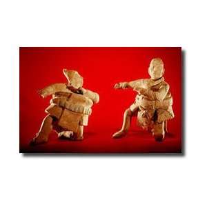 Figures Of Ceremonial Ballplayers From The Isle Of Jaina C600 Giclee 