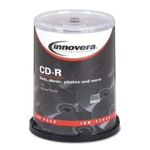Innovera CD R Discs 700MB/80min 52x Spindle Silver 100/Pack Economical