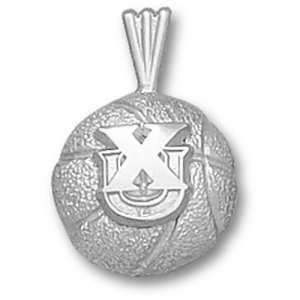  Xavier University XU Basketball Pendant (Silver) Sports 