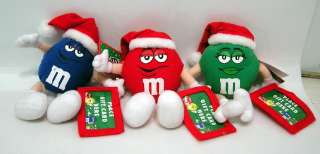 Candy Lot 3 Plush CHRISTMAS w/ Gift Card Tags  