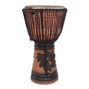  Wood djembe drum, Dance of Kings Home & Kitchen