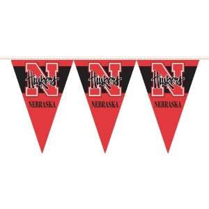 Official NCAA   Nebraska 25 Foot Party Pennant Flags