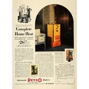   Petro Boilers Home Heating Oil   Original Print Ad