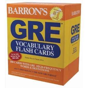  Barrons GRE Vocabulary Flash Cards [Cards] Sharon Weiner 
