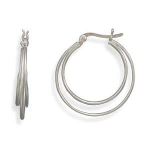  Three Row Hoop Earrings Jewelry