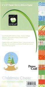 CRICUT Paper   Paper Pad, Christmas Cheer 40 1602 093573116025  