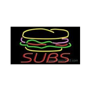  Subs Outdoor Neon Sign 20 x 37